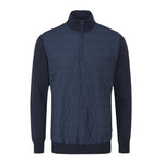 Ping Mens Connell Hybrid Quarter Zip Sweater - Navy