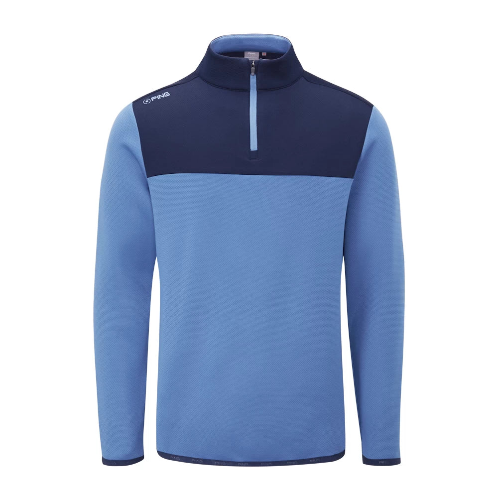 Ping Mens Kinver Colour Block Midlayer - Stellar/Navy