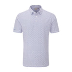 Ping Mens Ephron Polo Shirt - White/Pink Haze Multi