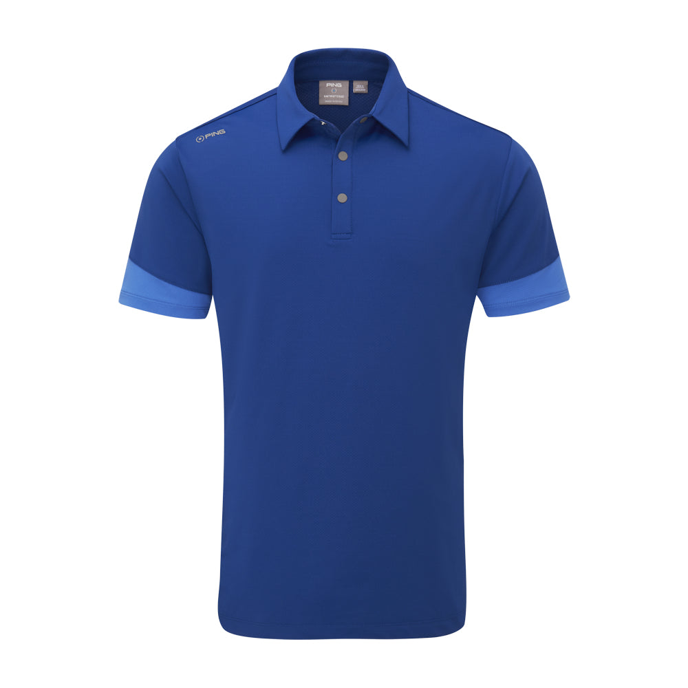 Ping TY Mens Polo Shirt - Inky/Bright Cobalt