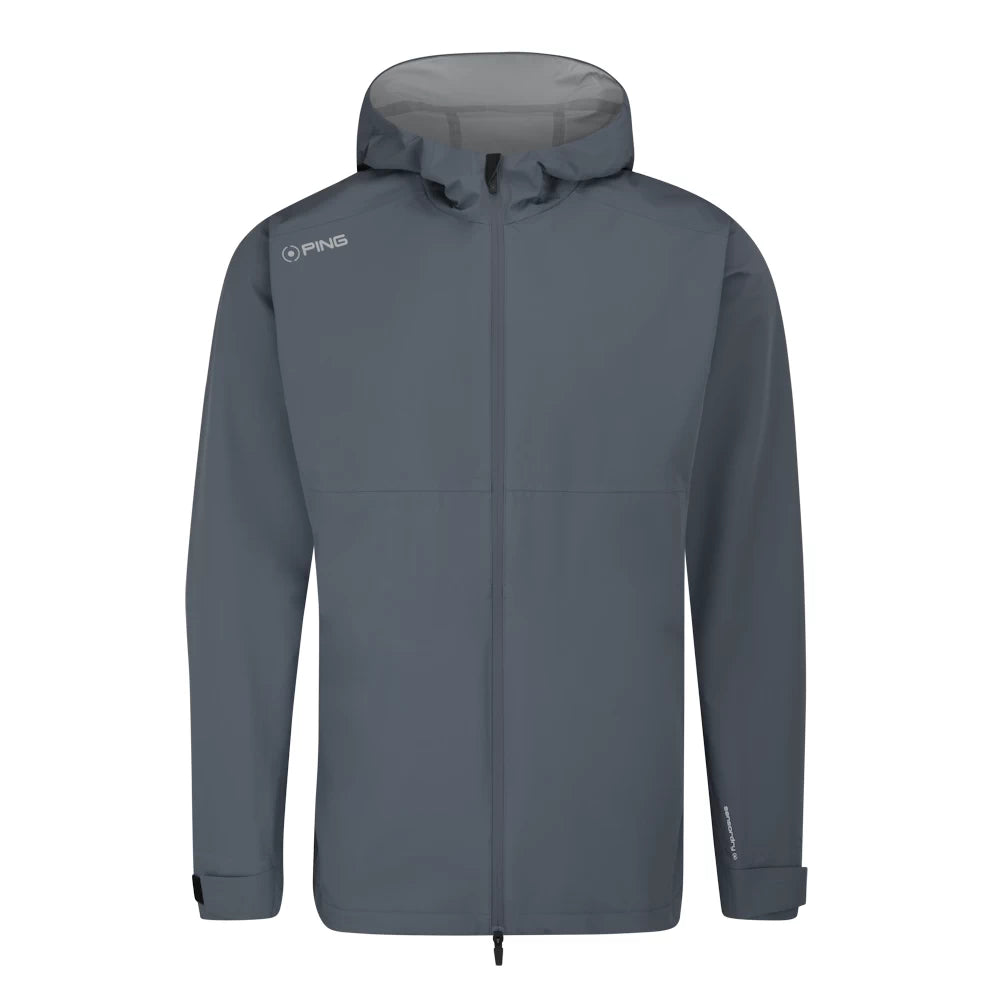 Ping Mens AquaDrive Hooded Waterproof Golf Jacket Carbon