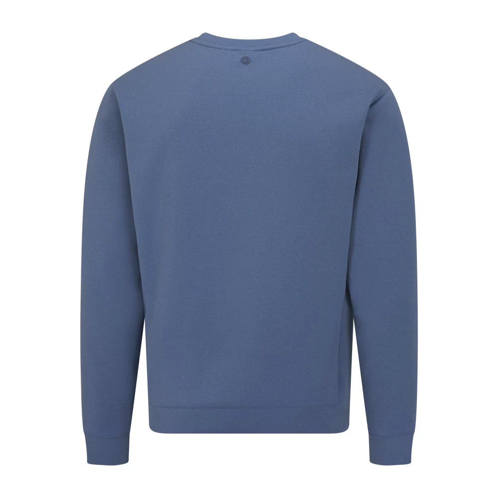 Ping Mens Freddie Crewneck Golf Mid Layer Harbour Blue Marl