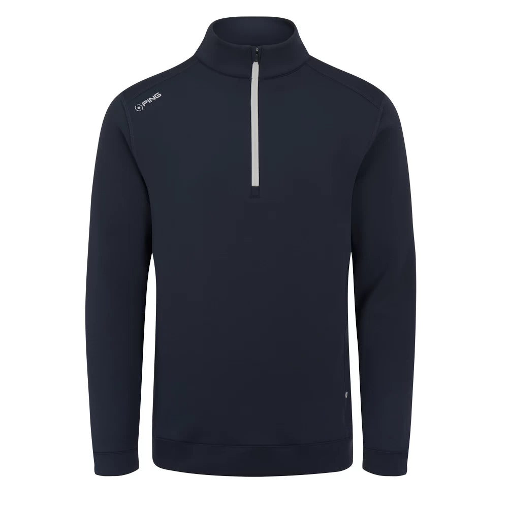 Ping Mens Ansel Half Zip Golf Mid Layer Navy