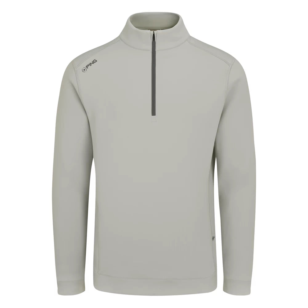 Ping Mens Ansel Half Zip Golf Mid Layer Silver