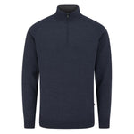 Ping Mens Hugh Quarter Zip Golf Mid Layer Navy Marl