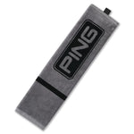 Ping Tri Fold Towel Dark Grey Black