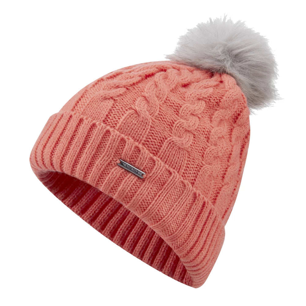 Ping Gracie Bobble Hat Papaya