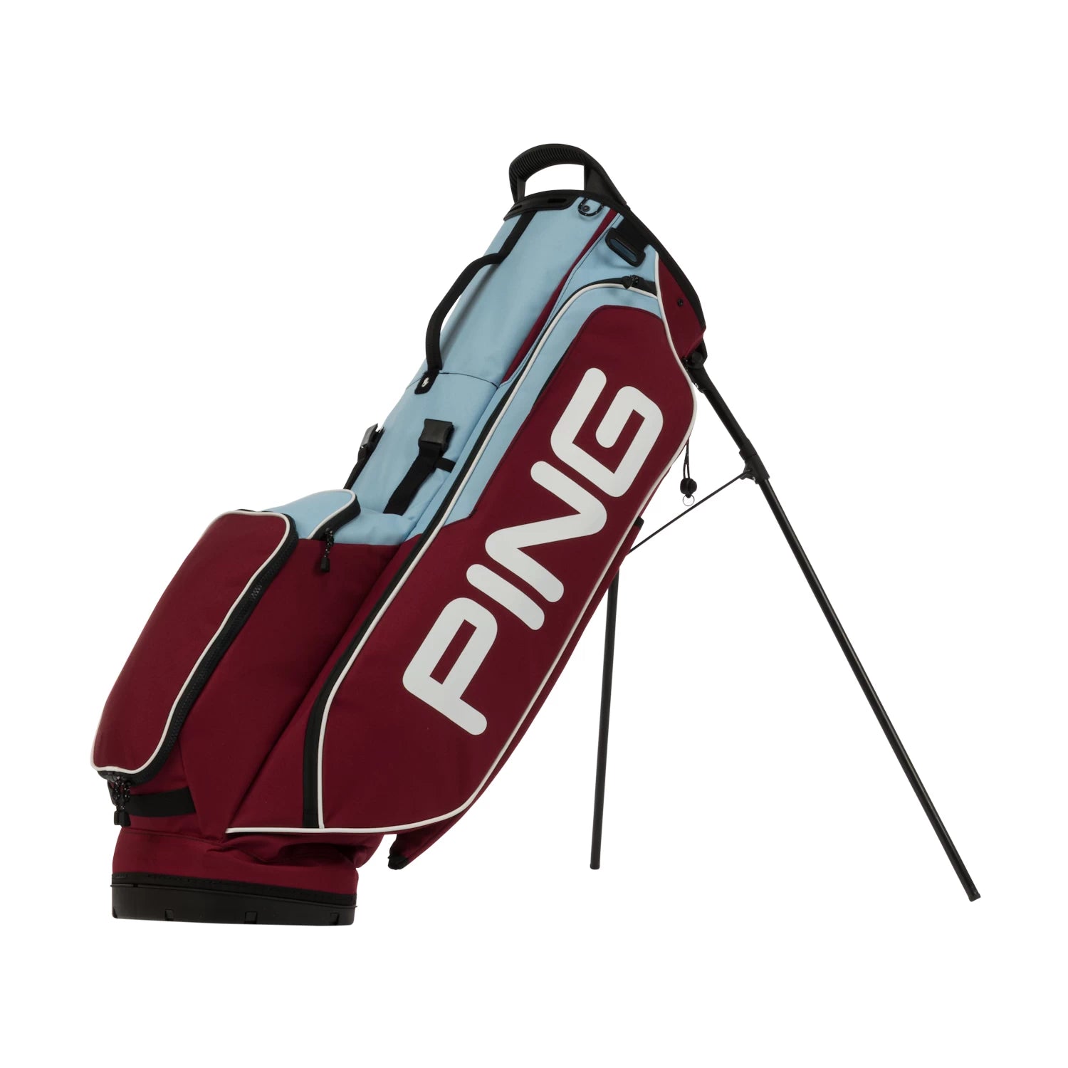 Ping Hoofer Lite Carry Bag Limited Edition - Maroon/Light Blue