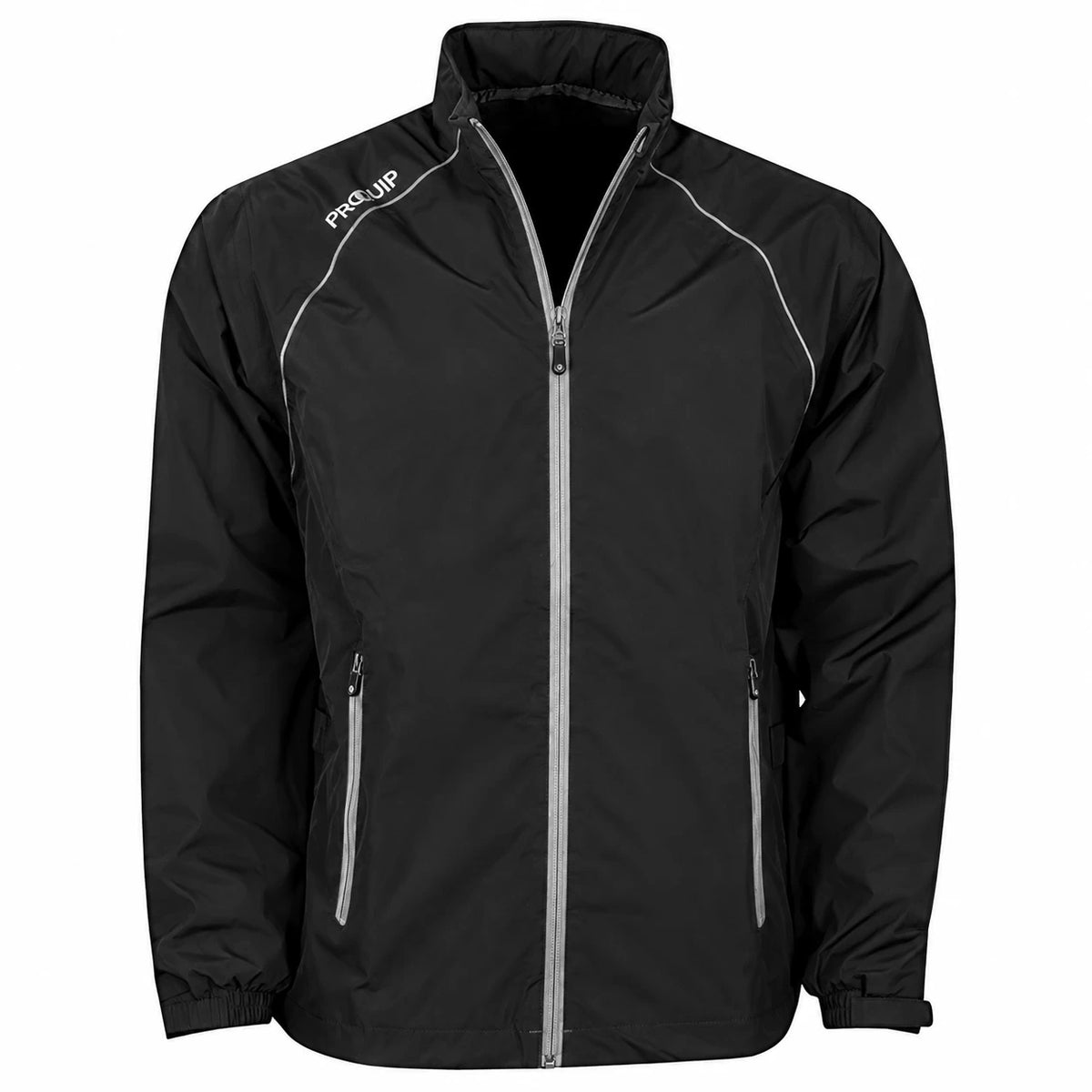ProQuip Mens Aquatec Waterproof Jacket Black/Grey