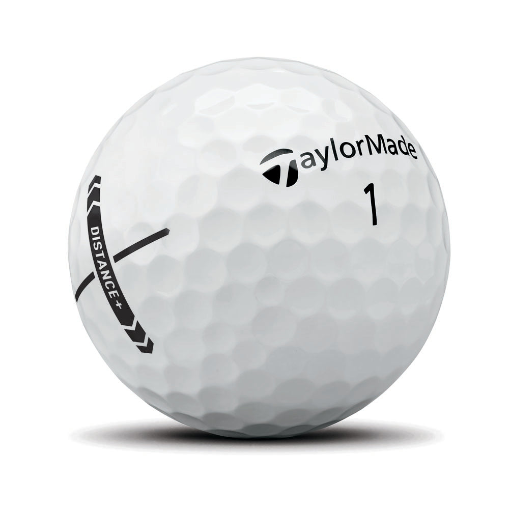TaylorMade Distance+ Golf Balls - 1 Dozen (White)