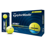 TaylorMade Distance+ Golf Balls - 1 Dozen (Yellow)