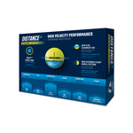 TaylorMade Distance+ Golf Balls - 1 Dozen (Yellow)