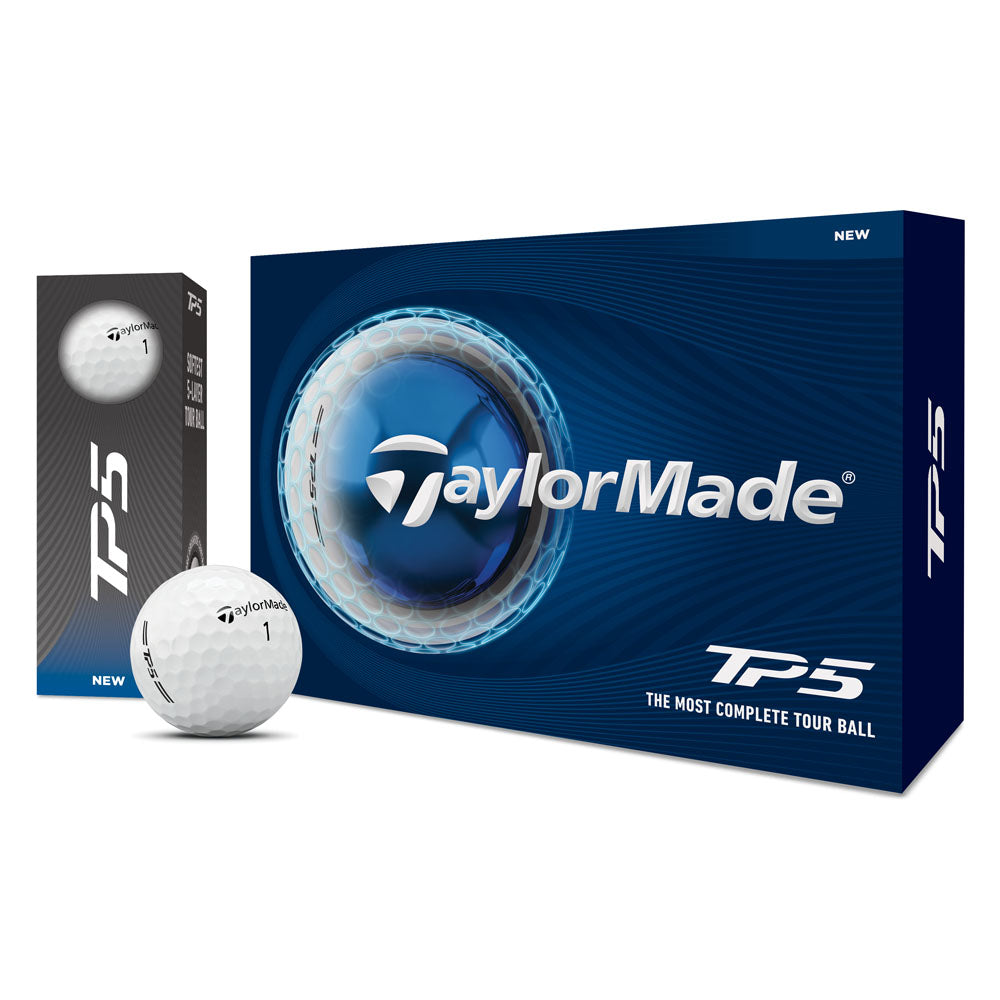 TaylorMade TP5 Golf Balls - 1 Dozen (White)