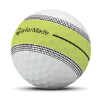 TaylorMade 2026 Tour Response Stripe Golf Balls 1 Dozen (White/Yellow)