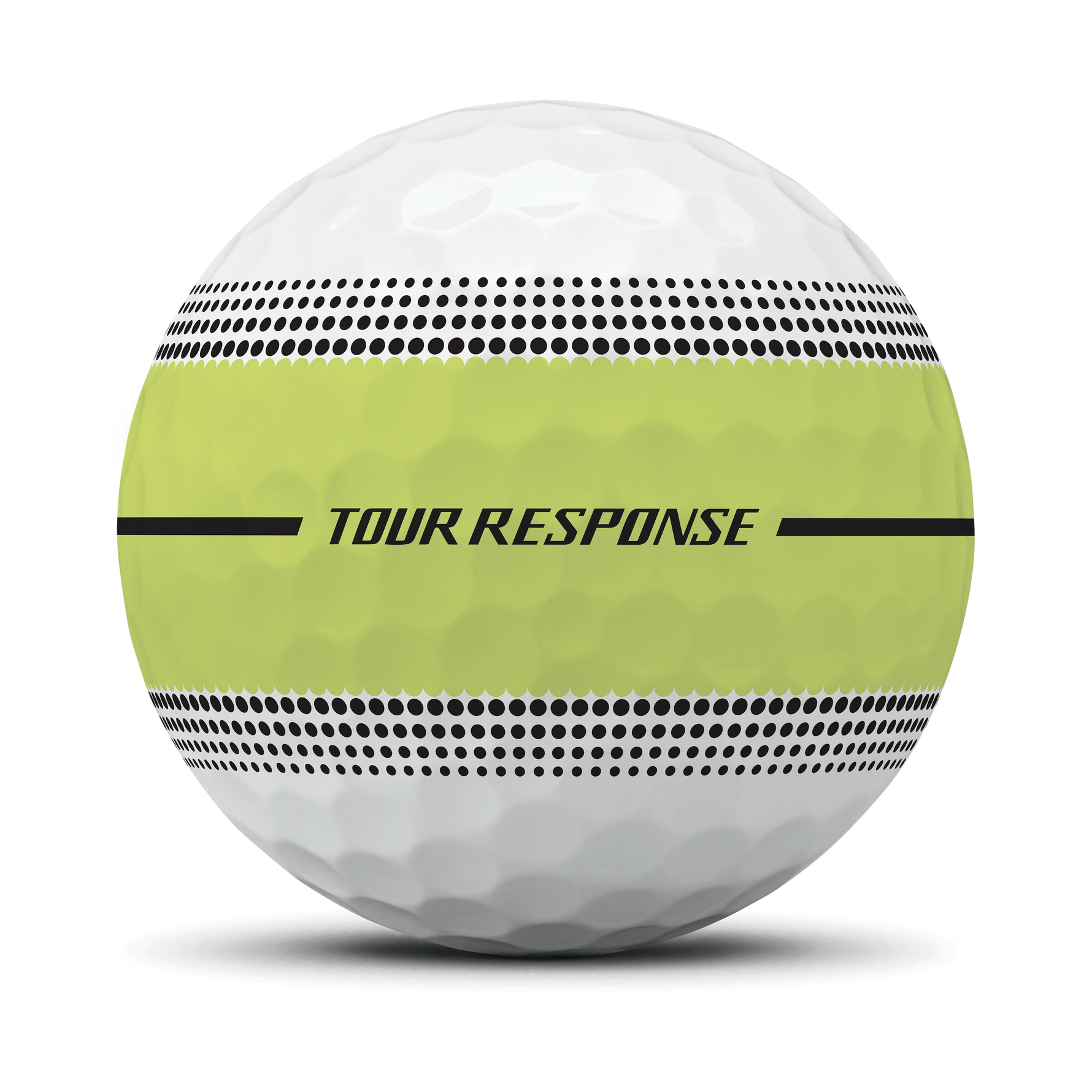 TaylorMade 2026 Tour Response Stripe Golf Balls 1 Dozen (White/Yellow)