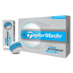 TaylorMade 2026 Tour Response Stripe Golf Balls 1 Dozen (White/Blue)