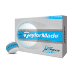 TaylorMade 2026 Tour Response Stripe Golf Balls 1 Dozen (White/Blue)
