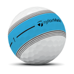 TaylorMade 2026 Tour Response Stripe Golf Balls 1 Dozen (White/Blue)