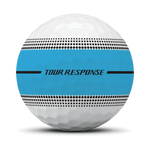 TaylorMade 2026 Tour Response Stripe Golf Balls 1 Dozen (White/Blue)