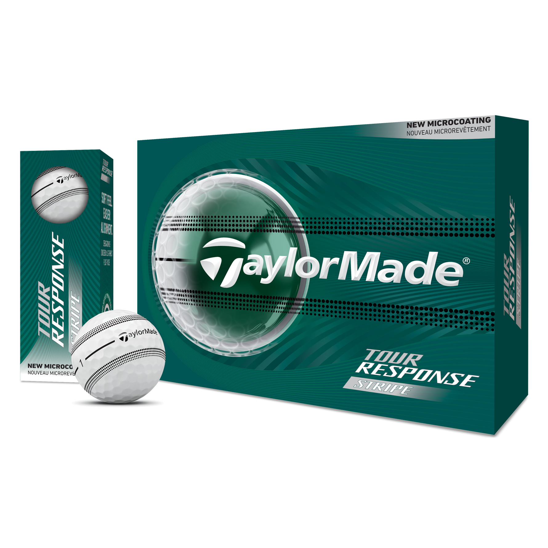 TaylorMade 2026 Tour Response Stripe Golf Balls 1 Dozen (White)