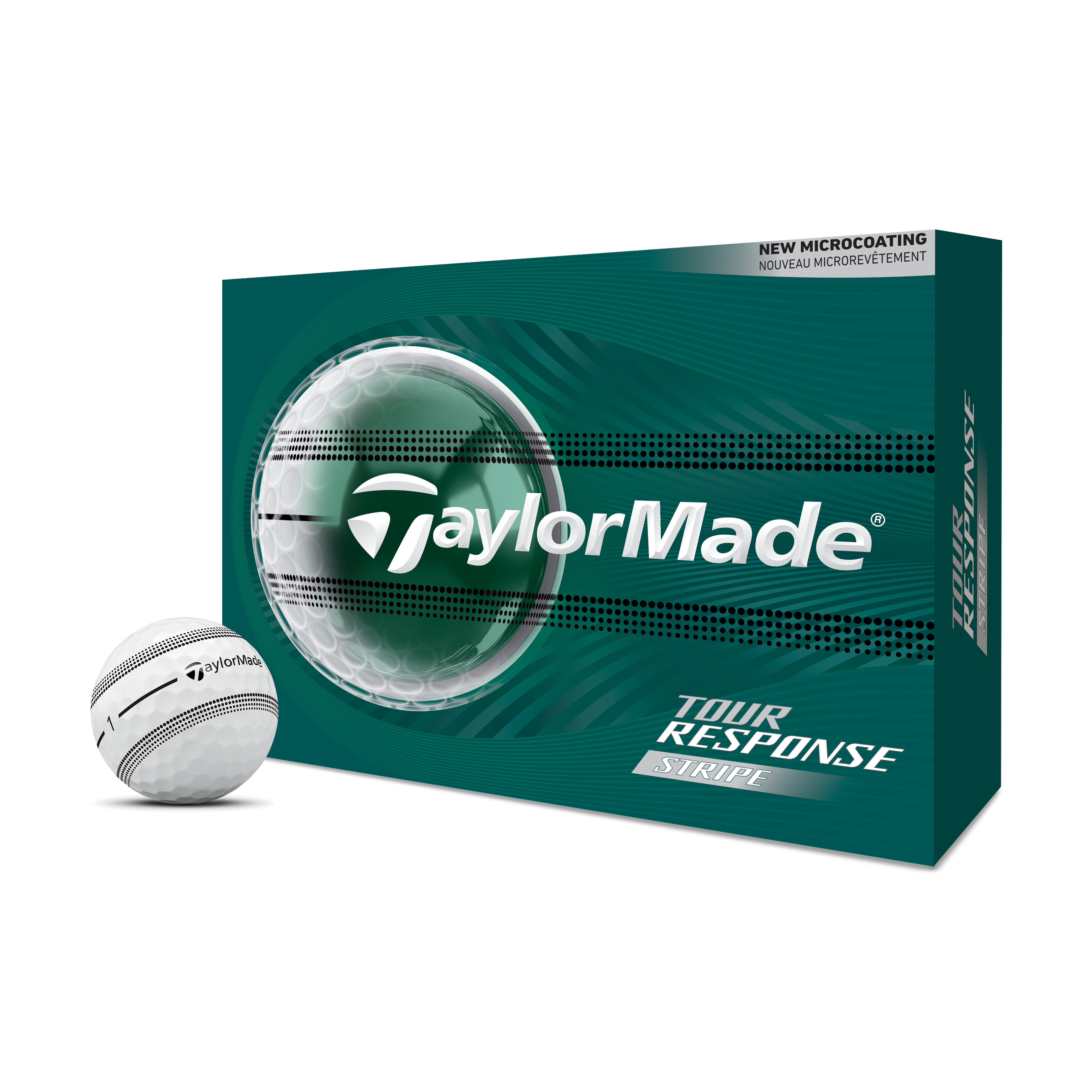 TaylorMade 2026 Tour Response Stripe Golf Balls 1 Dozen (White)