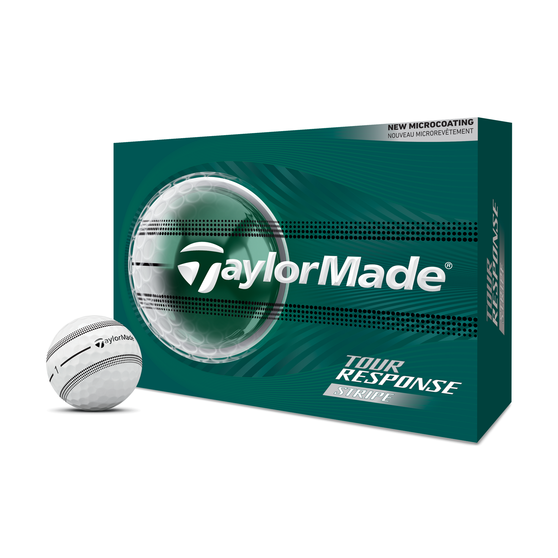 TaylorMade 2026 Tour Response Stripe Golf Balls 1 Dozen (White)