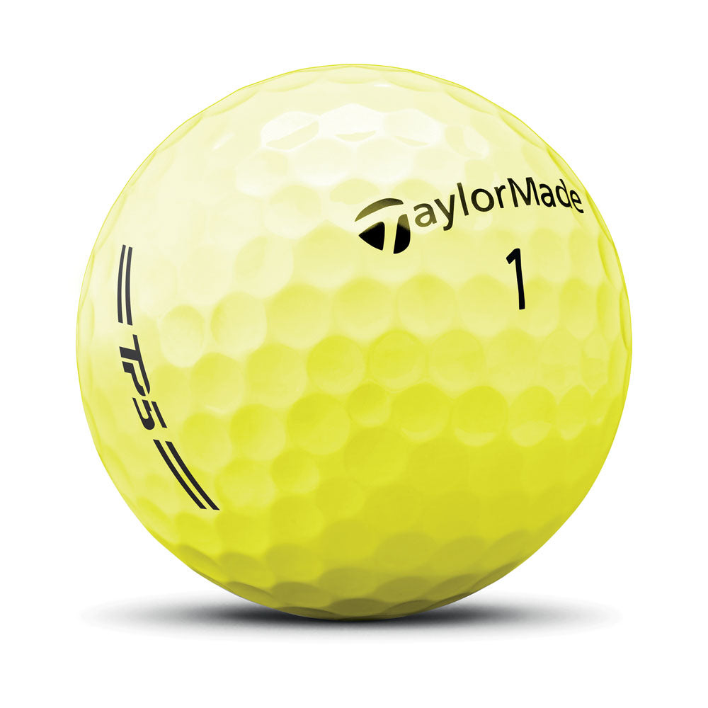 TaylorMade TP5 Golf Balls - 1 Dozen (Yellow)