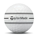 TaylorMade TP5x Stripe Golf Balls - 1 Dozen (White)