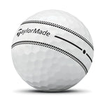 TaylorMade TP5x Stripe Golf Balls - 1 Dozen (White)