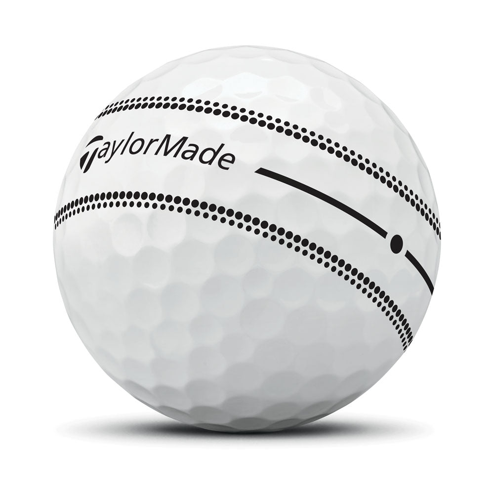 TaylorMade TP5x Stripe Golf Balls - 1 Dozen (White)
