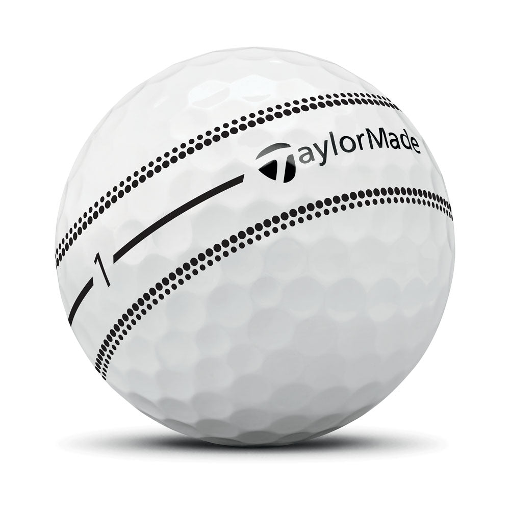 TaylorMade TP5x Stripe Golf Balls - 1 Dozen (White)