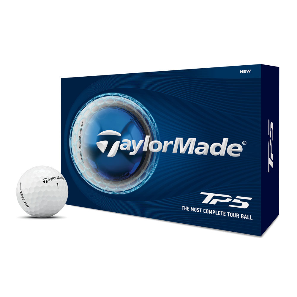 TaylorMade TP5 Golf Balls - 1 Dozen (White)