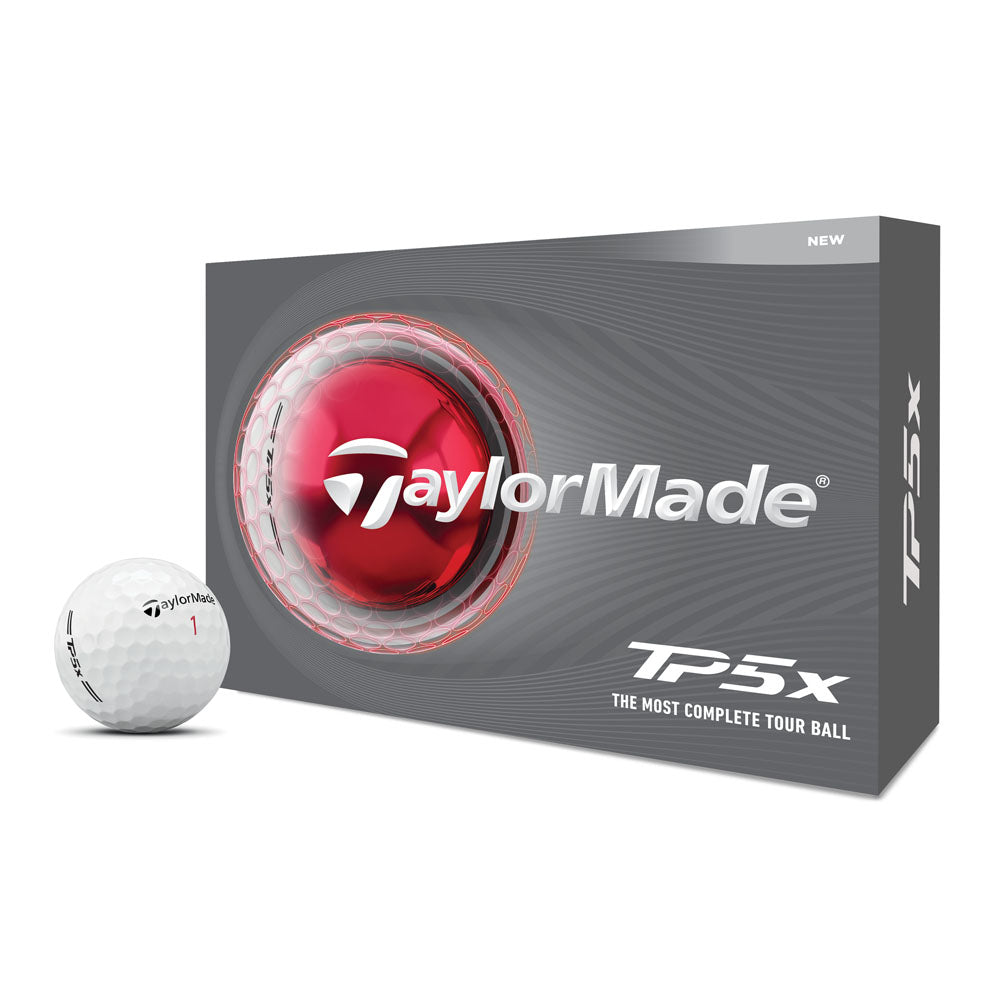 TaylorMade TP5x Golf Balls - 1 Dozen (White)