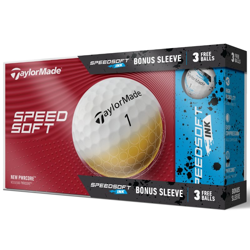 TaylorMade SpeedSoft 15 Ball Promo Pack - White
