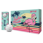 TaylorMade Limited Edition TP5 Flamingo Golf Balls - 1 Dozen (White)