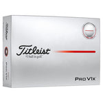 Titleist Pro V1x Golf Balls - AIM Performance Red - 1 Dozen (White)