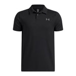 Under Armour Boys Matchplay Polo Shirt Black/Castlerock