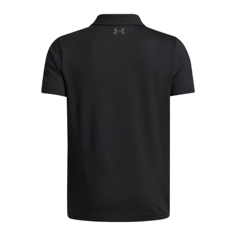 Under Armour Boys Matchplay Polo Shirt Black/Castlerock