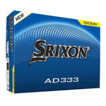 Srixon AD333 Golf Balls FREE Personalisation (Yellow) Min 2 Doz.