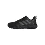adidas Mens Codechaos 22 Spikeless Golf Shoes - Black/Dark Silver Metallic/Core Black - Tony Valentine - Golf Shoes