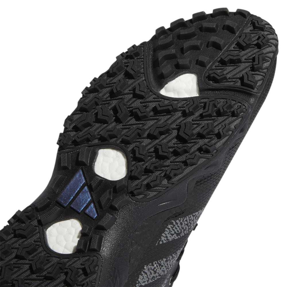 adidas Mens Codechaos 22 Spikeless Golf Shoes - Black/Dark Silver Metallic/Core Black - Tony Valentine - Golf Shoes