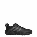 adidas Mens Codechaos 22 Spikeless Golf Shoes - Black/Dark Silver Metallic/Core Black - Tony Valentine - Golf Shoes