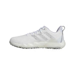 adidas Mens Codechaos 22 Spikeless Golf Shoes - White/Silver/Grey Two - Tony Valentine - Golf Shoes