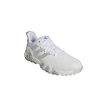 adidas Mens Codechaos 22 Spikeless Golf Shoes - White/Silver/Grey Two - Tony Valentine - Golf Shoes