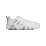 adidas Mens Codechaos 22 Spikeless Golf Shoes - White/Silver/Grey Two - Tony Valentine - Golf Shoes