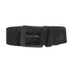adidas Mens Golf Braided Stretch Belt - Black - Tony Valentine - Belts