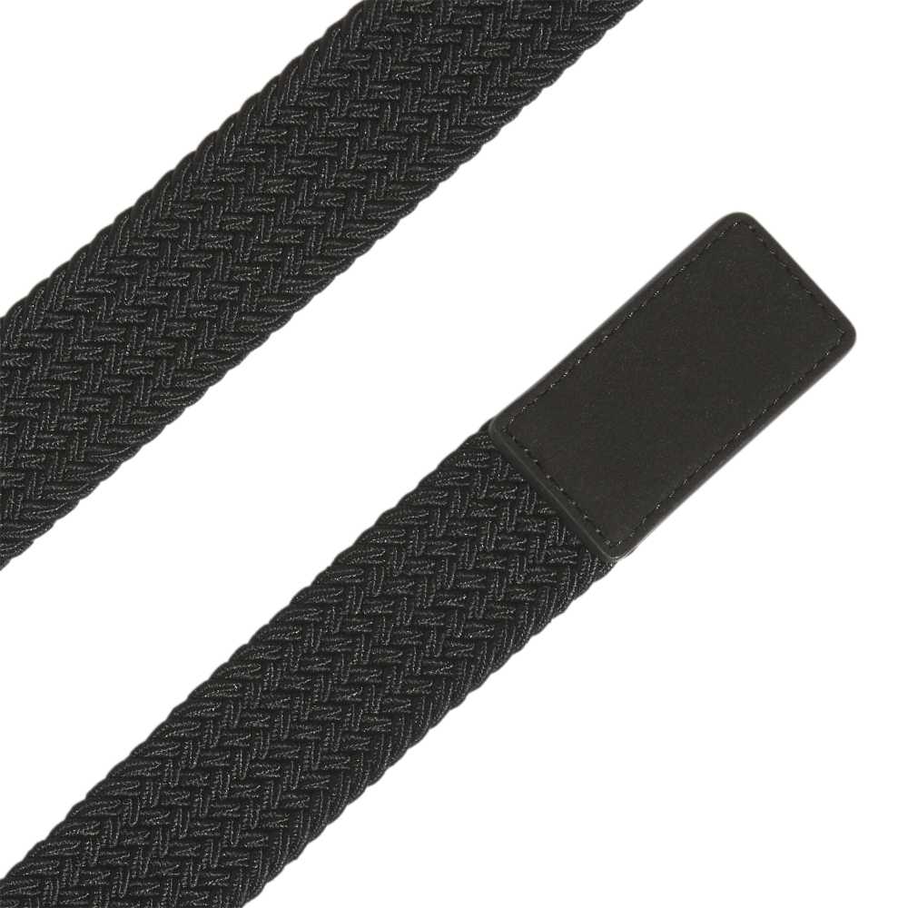adidas Mens Golf Braided Stretch Belt - Black - Tony Valentine - Belts