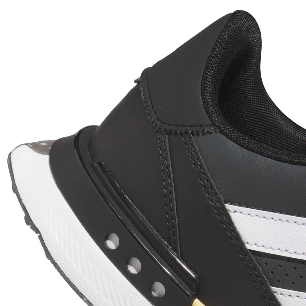 adidas Mens S2G 24 Leather Spikeless Golf Shoes - Core Black/White/Oat - Tony Valentine - Golf Shoes