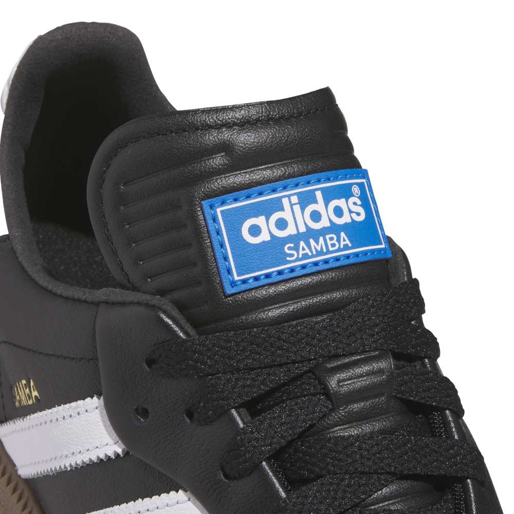 adidas Mens Samba Spikeless Golf Shoes - Core Black/White/Gum - Tony Valentine - Golf Shoes