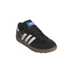 adidas Mens Samba Spikeless Golf Shoes - Core Black/White/Gum - Tony Valentine - Golf Shoes